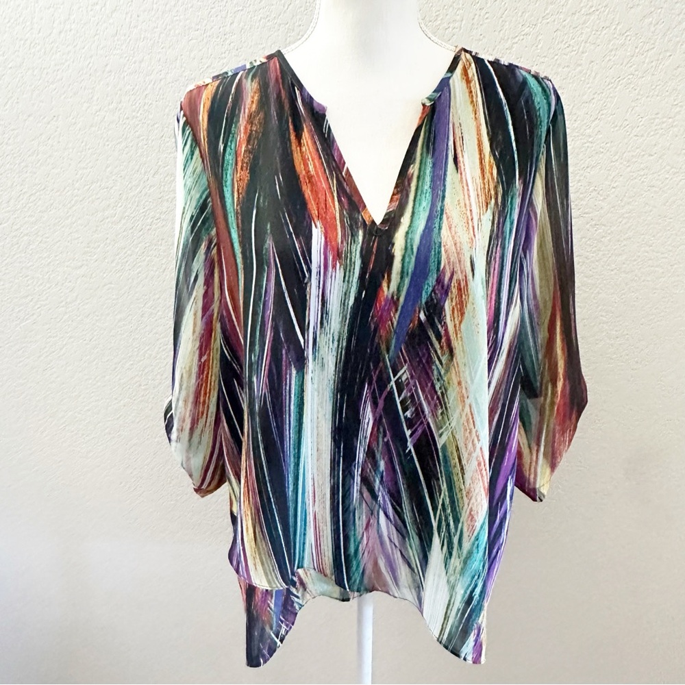Women's Karen Kane Multicolored Asymmetric Top
